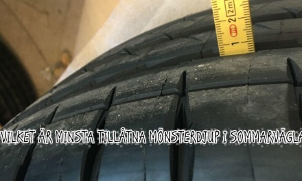 Minsta tillåtna mönsterdjup i sommarväglag?