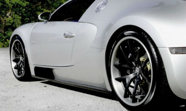 Cor Wheels har monterat hjul på en bugatti