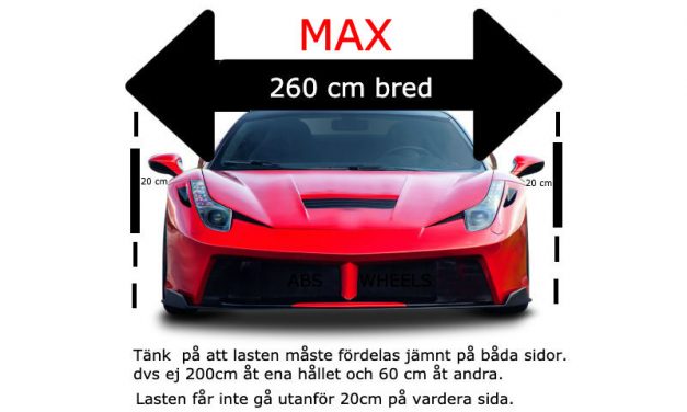 Vad är riktigt om utskjutande last?