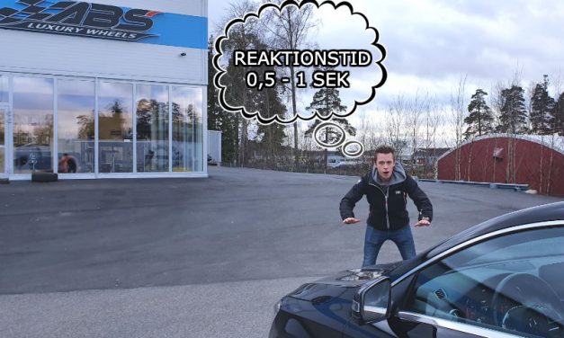 Hur lång reaktionstid har man normalt i en överraskande trafiksituation?