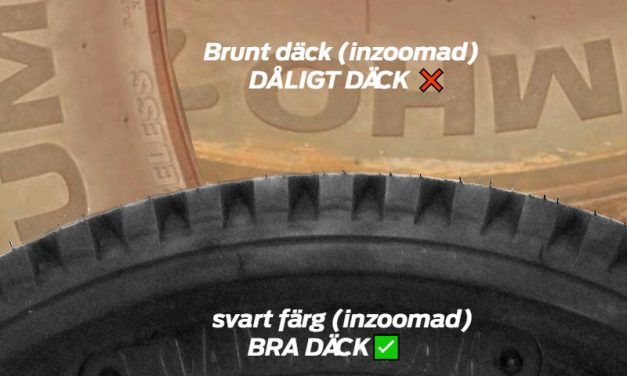 Varför blir däcken bruna?